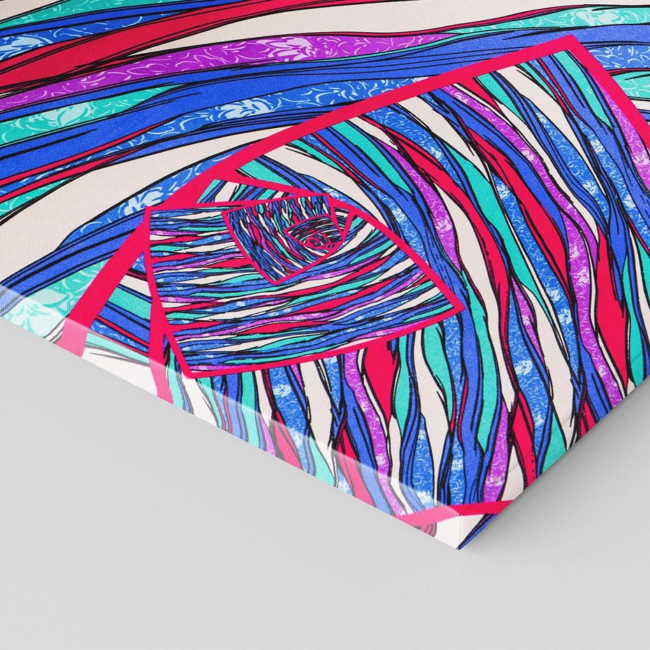 Obraz na płótnie 70x50 - Abstrakcyjna Gra Świateł i Cieni - abstrakcja