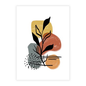 Plakat bez ramy 21x30 - Energetyczne Refleksje - abstrakcja, sztuka nowoczesna