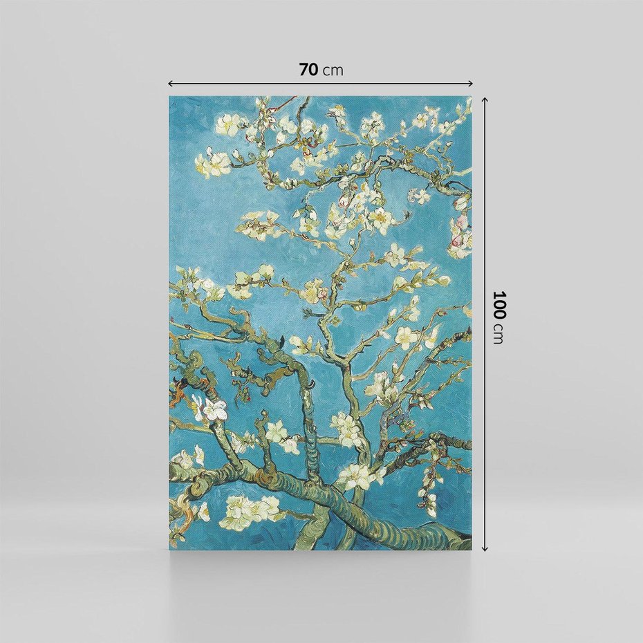 Obraz na płótnie 70x100 - Almond blossom 1890, Vincent van Gogh - Reprodukcja - reprodukcja, obraz na płótnie