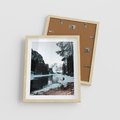 Plakat w ramie 40x50 - Zamarznięta Rzeka - zima w górach, zamarznięta rzeka - rama drewno