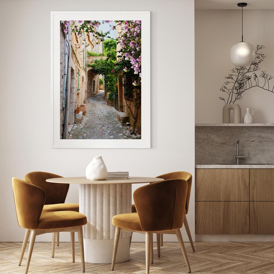 Plakat bez ramy 50x70 - Ścieżka W Nieskończoność - uliczka, perspektywa