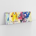 Obraz na płótnie 90x30 - "Żółty-Czerwony-Niebieski" Wassily Kandinsky - Reprodukcja - reprodukcja, obraz na płótnie