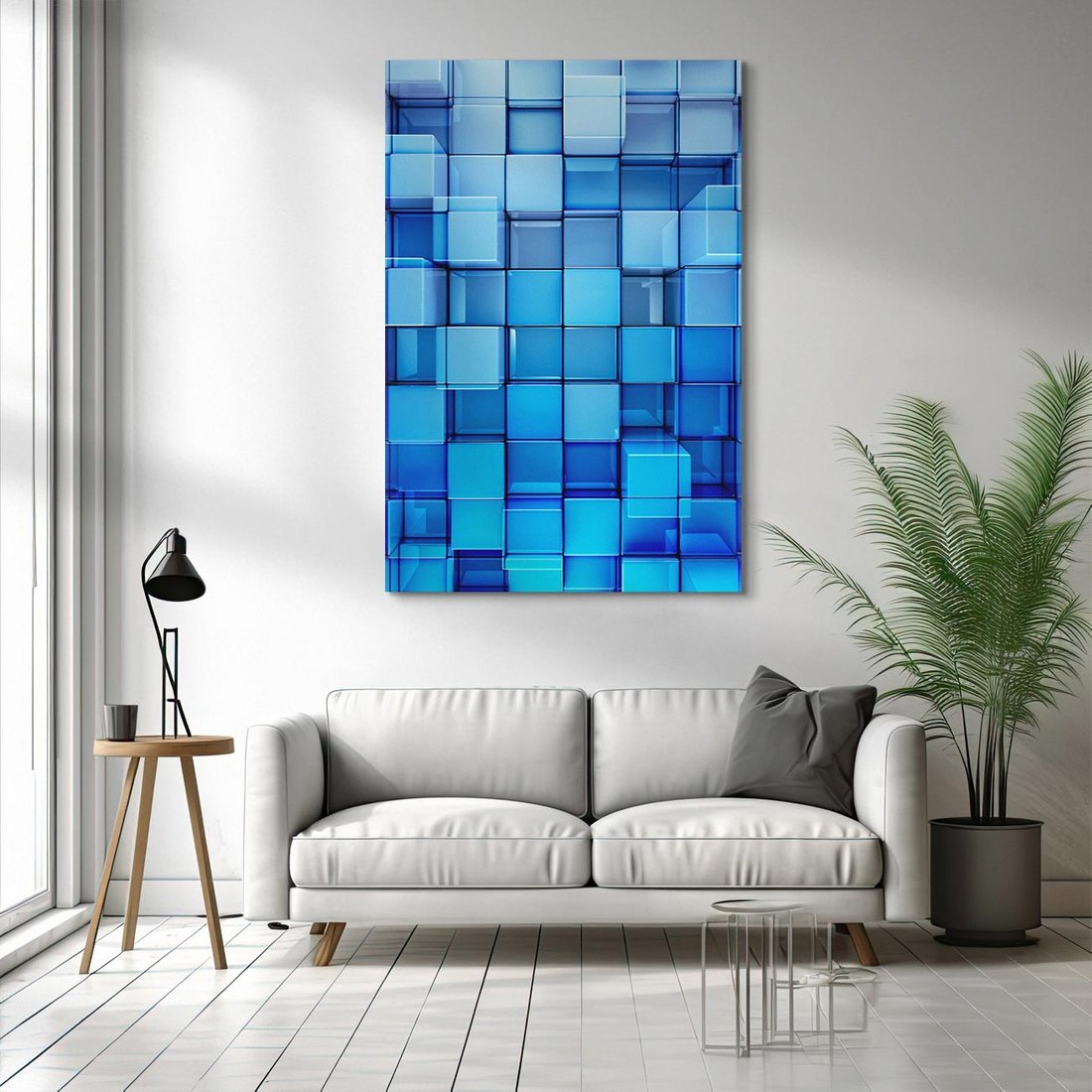 Obraz na płótnie 70x100 - Abstrakcyjne 3D: Kolorowe bloki - abstrakcja, 3d