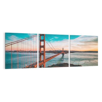 Obraz na płótnie 120x40 - Złoty Gate: majestatyczny most Ameryki - Golden Gate, most