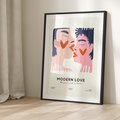 Plakat bez ramy 30x40 - Miłość w Kompozycji - miłość, para zakochanych