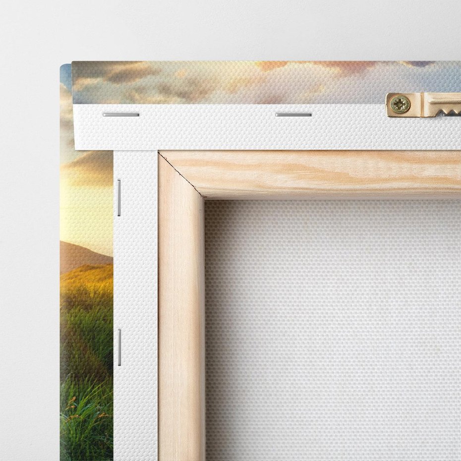 Obraz na płótnie 70x50 - Bliskość Natury - góry, łąka