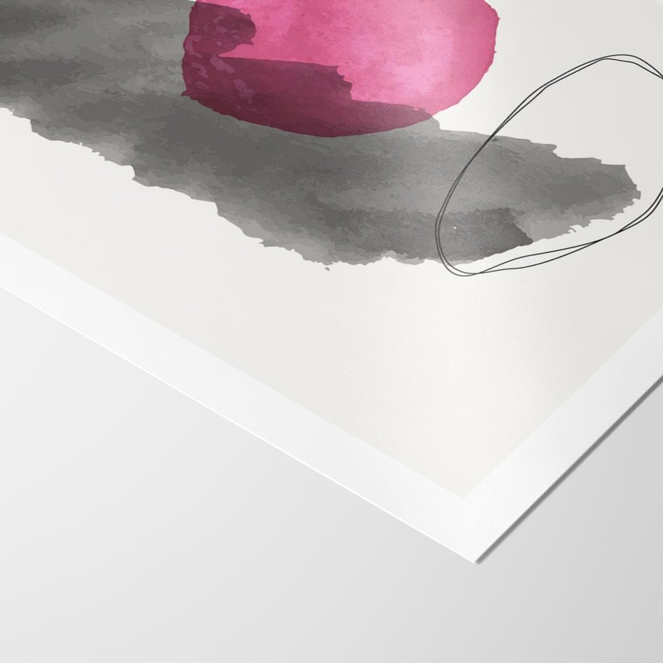 Plakat bez ramy 40x50 - Bezczasowe Rytmy - abstrakcyjne nieregularne plamy, czarny