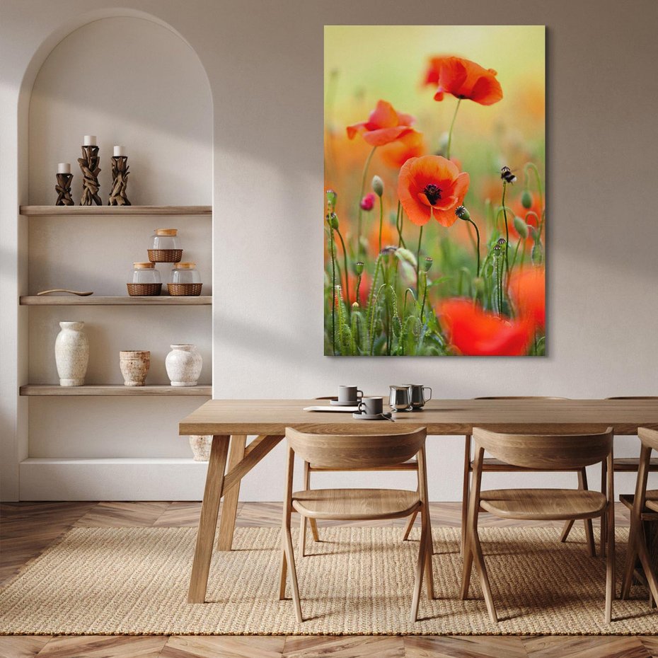 Obraz na płótnie 50x70 - Makowa Pasja - maki, kwiaty