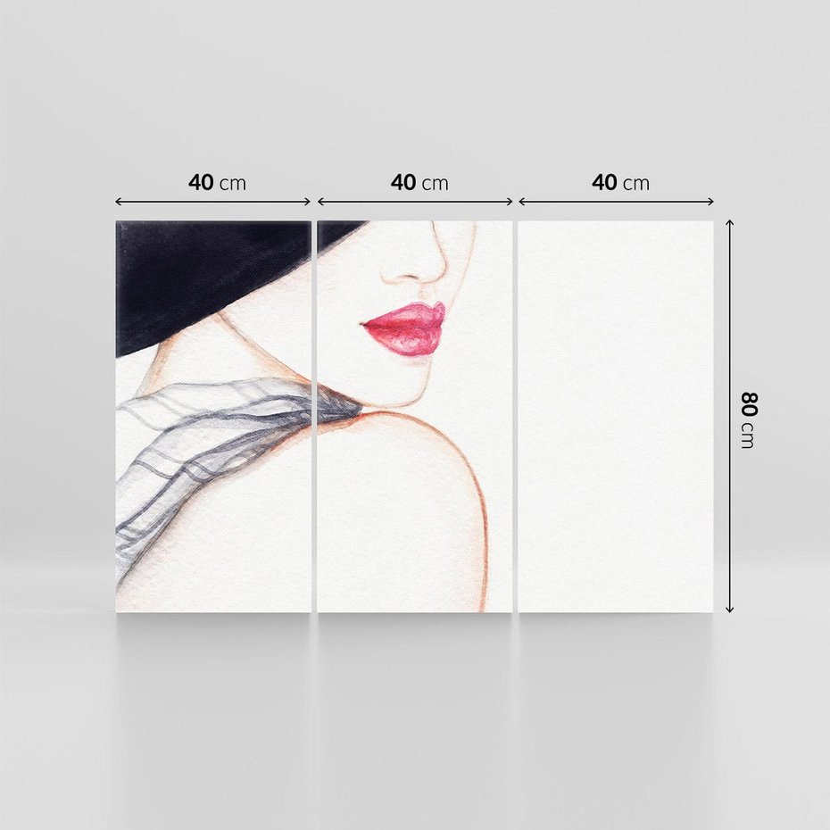 Obraz na płótnie 120x80 - Stylowa Ekspresja - kobieta, moda