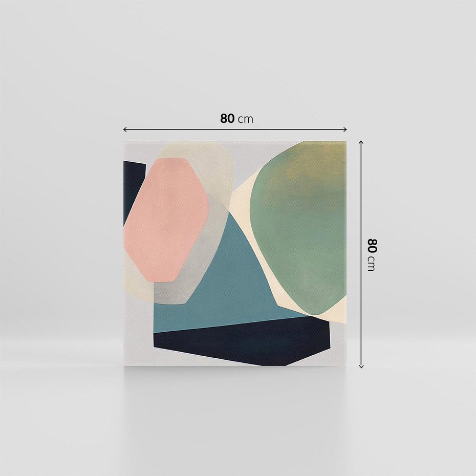 Obraz na płótnie 80x80 - Szare Tło Plam - abstrakcyjne plamy, kształty