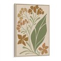 Obraz w ramie 80x120 - Subtelność Utajona - nowoczesny plakat, roślinność - rama drewno
