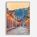 Obraz w ramie 70x100 - W stronę marzycielskich horyzontów - włoska uliczka, wieczór - rama drewno