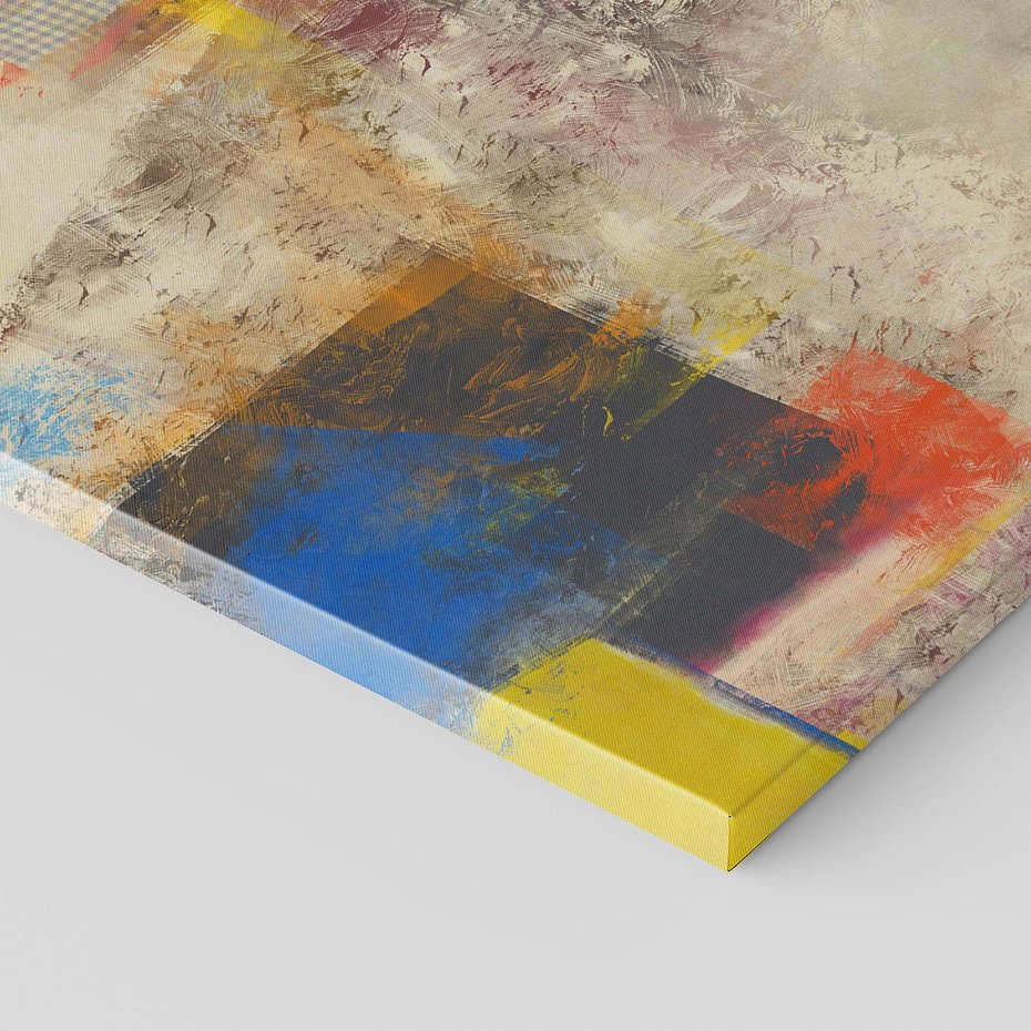 Obraz na płótnie 80x120 - Abstrakcja olejna - kształty i kolory - abstrakcja, olejna