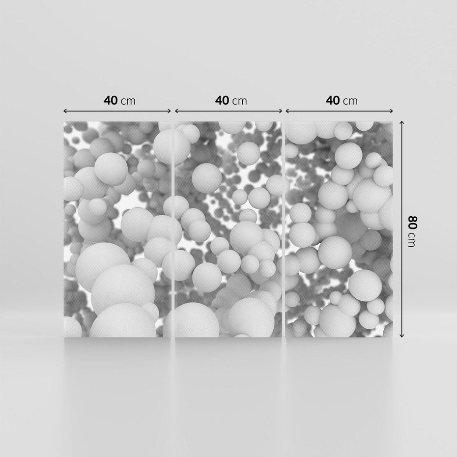 Obraz na płótnie 120x80 - Abstrakcyjne balony w locie - kule, abstrakcja