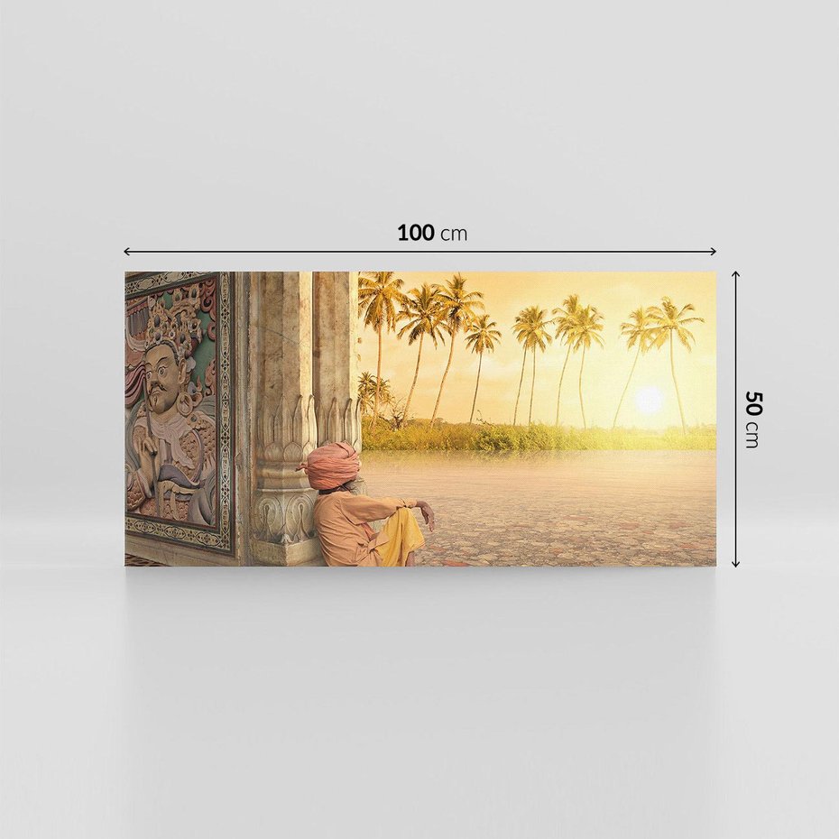 Obraz na płótnie 100x50 - Duch Indyjskiej Yogi - Indie, Azja