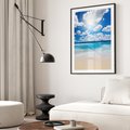 Plakat bez ramy 30x40 - Wakacyjna plaża - plaża, wakacje