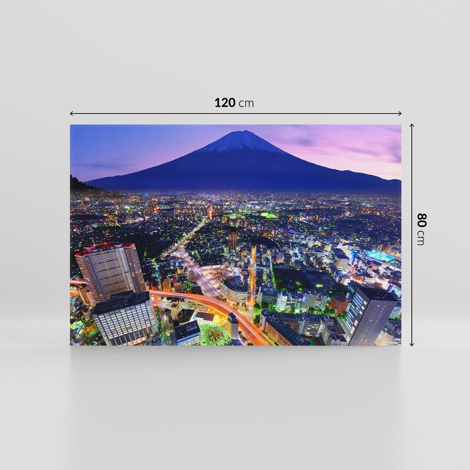 Obraz na płótnie 120x80 - Siła i spokój - wulkaniczne piękno Japonii - wulkan, japonia