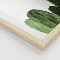 Zestaw obrazy w ramie 30x40 galeria - Kaktusy, minimalizm, boho, nowoczesny - rama drewno