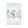 Plakat bez ramy 50x70 - Trójwymiarowe formy geometryczne - geometria, 3D