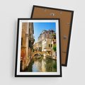 Plakat w ramie 50x70 - Magia Kanałów Weneckich - Wenecja, kanały - rama czarna