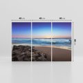 Obraz na płótnie 120x80 - Morze i Plaża - Spokój Oceanicznej Przestrzeni - morze, plaża