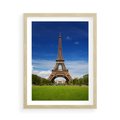 Plakat w ramie 50x70 - Eiffla: symbole Paryża - Eiffla, Paryż - rama drewno