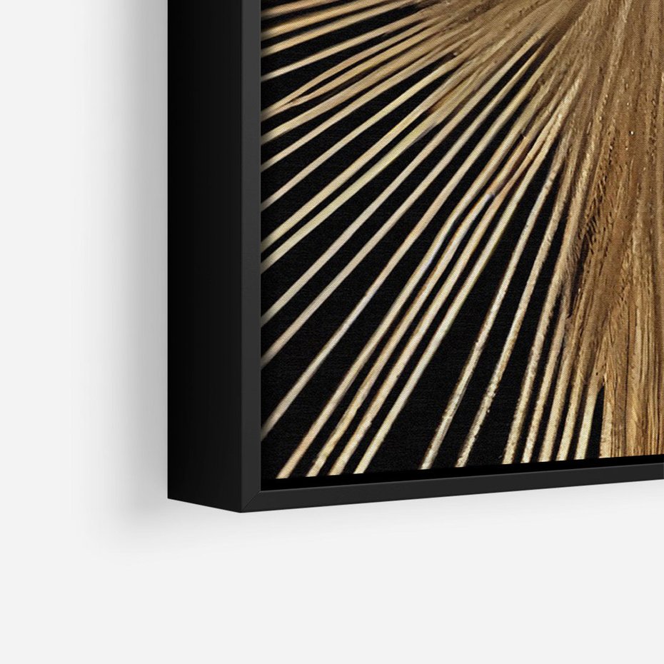 Obraz w ramie 50x70 - Metaliczne Boho Abstrakcje - boho, słońce - rama czarna