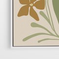 Obraz w ramie 80x120 - Subtelność Utajona - nowoczesny plakat, roślinność - rama biała