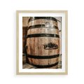 Plakat w ramie 40x50 - Rustykalna Whisky - beczka whiskey, jack daniel's - rama drewno