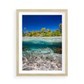 Plakat w ramie 50x70 - Tropikalne Morze i Kolorowa Rafa - tropikalne, morze - rama drewno