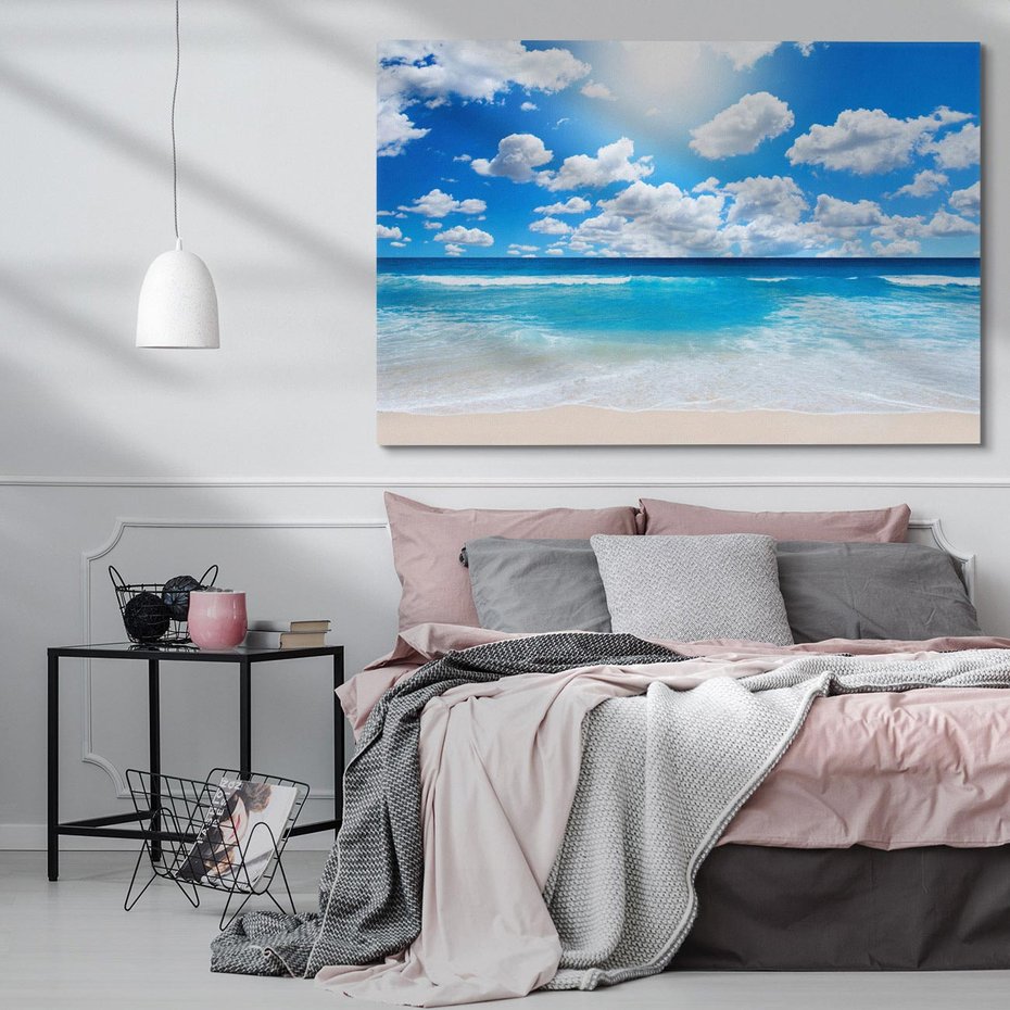 Obraz na płótnie 100x70 - Wakacyjna plaża - plaża, wakacje