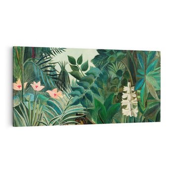 Obraz na płótnie 140x70 - "The Equatorial Jungle " (1909) Henri Rousseau - Reprodukcja - reprodukcja, obraz na płótnie