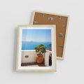 Plakat w ramie 40x50 - Santorini - oaza greckiej wyspy - Santorini, grecka - rama drewno