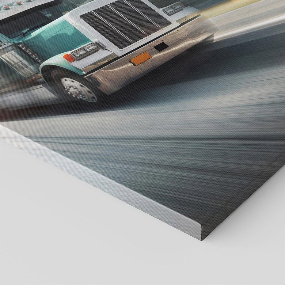 Obraz na płótnie 70x70 - Przez prerię ciężarówką - ciężarówka, USA