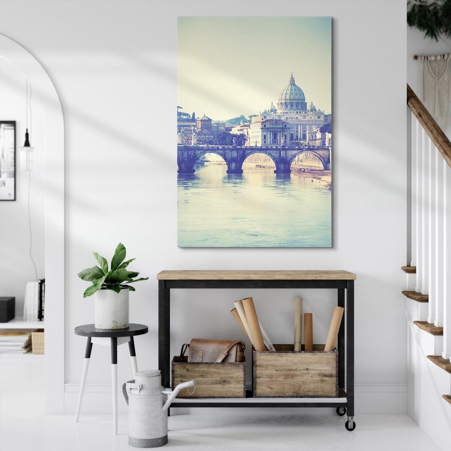 Obraz na płótnie 80x120 - Urok włoskiego miasta - Włochy, miasto