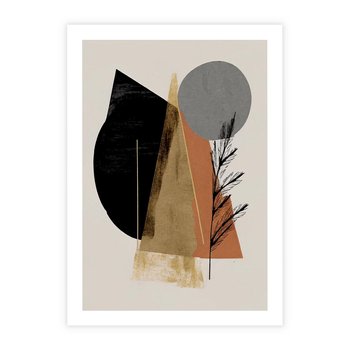 Plakat bez ramy 40x50 - Wibracje Barw Ziemi - abstrakcyjny obraz, dziwne formy