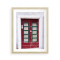 Plakat w ramie 40x50 - Retro Przez Drzwi - drzwi, retro - rama drewno