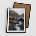 Plakat w ramie 50x70 - Spokój Natury - skandynawski, pejzaż - rama czarna