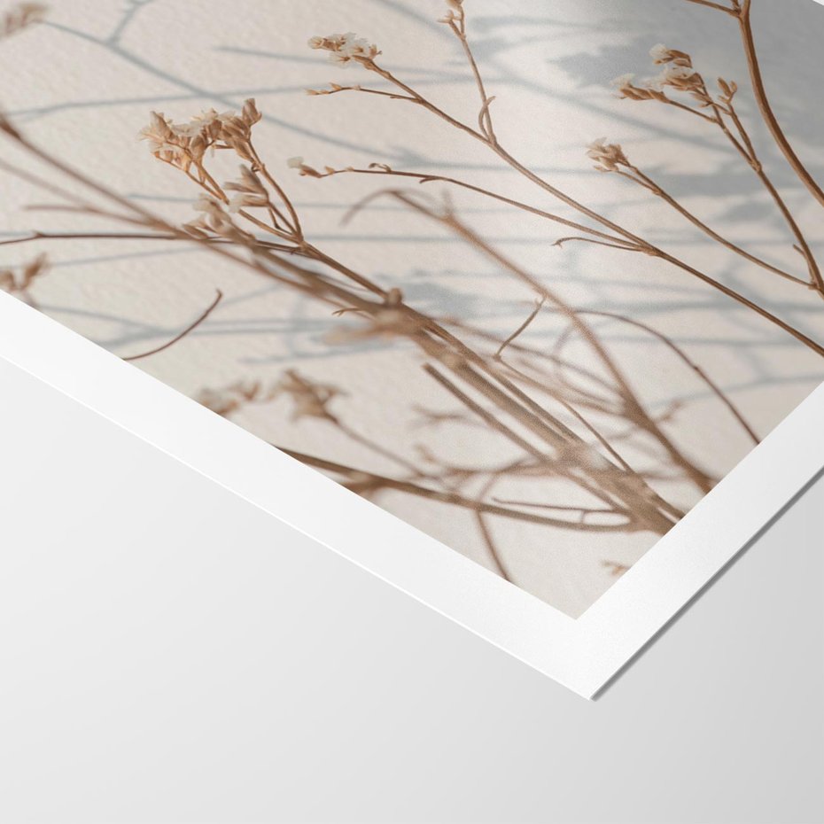 Plakat bez ramy 21x30 - Boho gałązki suche - gałązki, suche