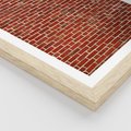 Plakat w ramie 40x50 - Mur z Cegieł - cegły, mur - rama drewno