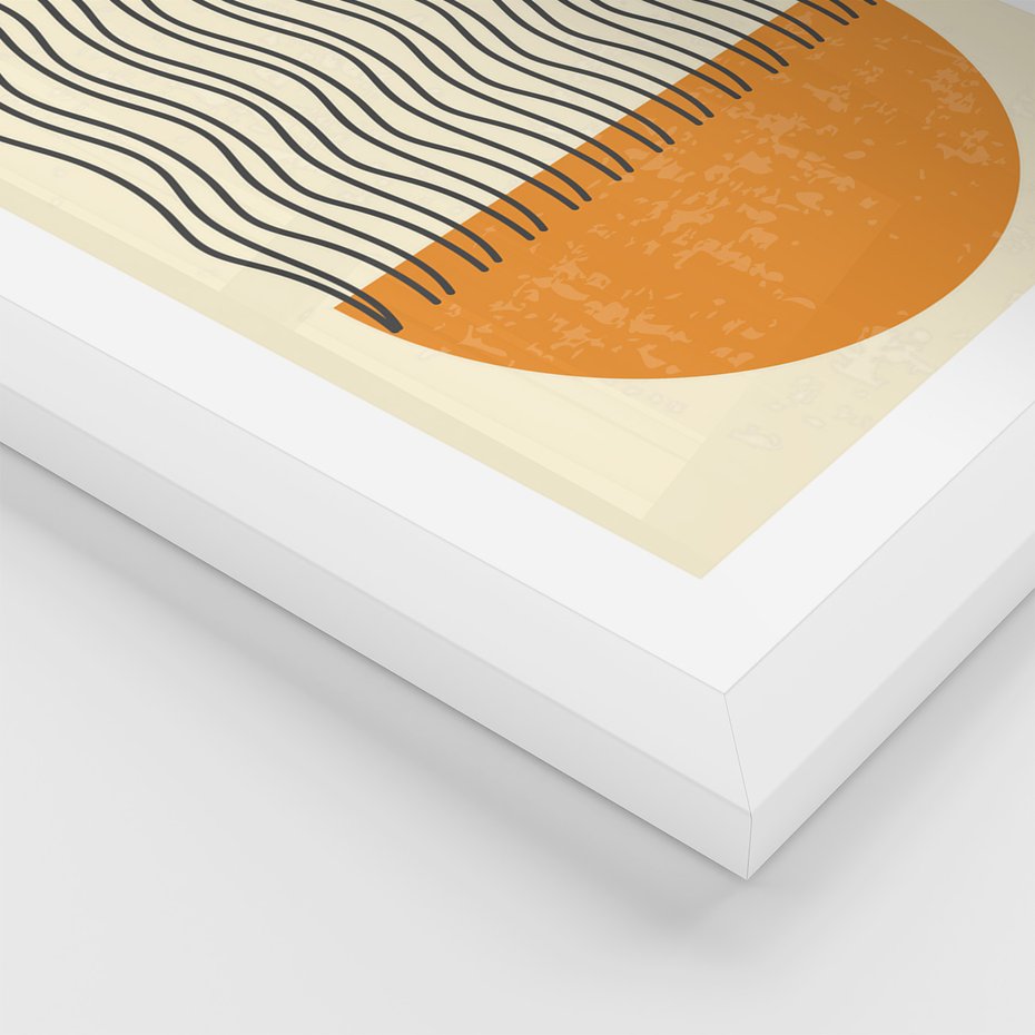 Zestaw obrazy w ramie 30x40 galeria - Graficzne, plakaty, nowoczesne - rama biała