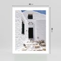 Plakat bez ramy 40x50 - Santorini - Grecja błękitem malowana - Santorini, Grecja