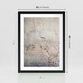 Plakat w ramie 30x40 - Surowość ściany z betonu - ściana, beton - rama czarna