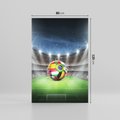 Obraz na płótnie 80x120 - Piłka nożna na stadionie: Pasja sportu - stadion, piłka