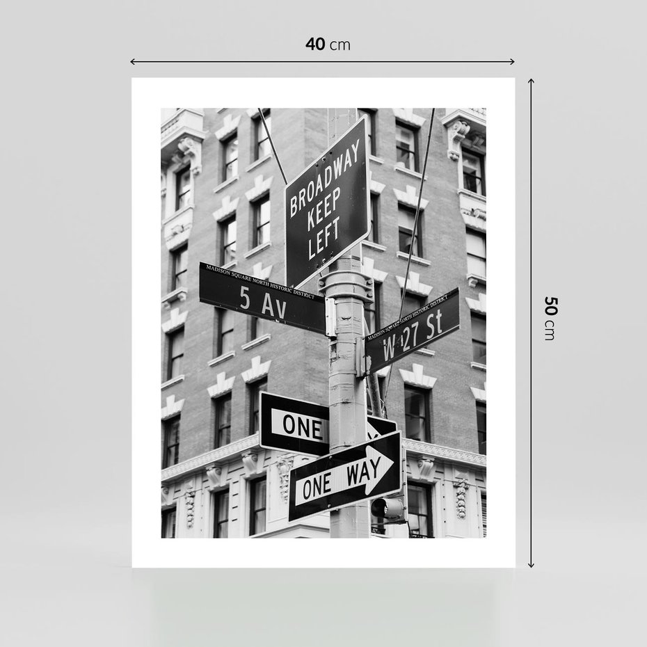 Plakat bez ramy 40x50 - Nowojorska Droga - nowy jork, fotografia