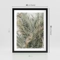 Plakat w ramie 40x50 - Egzotyczny Świat Palm - palmy, liście palmy - rama czarna