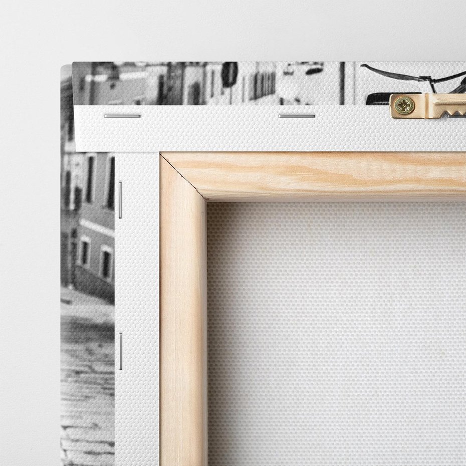 Obraz na płótnie 120x80 - Rower w Kontraście - rower, czarno