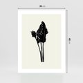 Plakat bez ramy 30x40 - Elegancja Palm - nowoczesna sztuka, minimalistyczny styl
