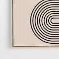 Obraz w ramie 50x70 - Bezgraniczne Odbicia - abstrakcyjne linie, geometria - rama drewno