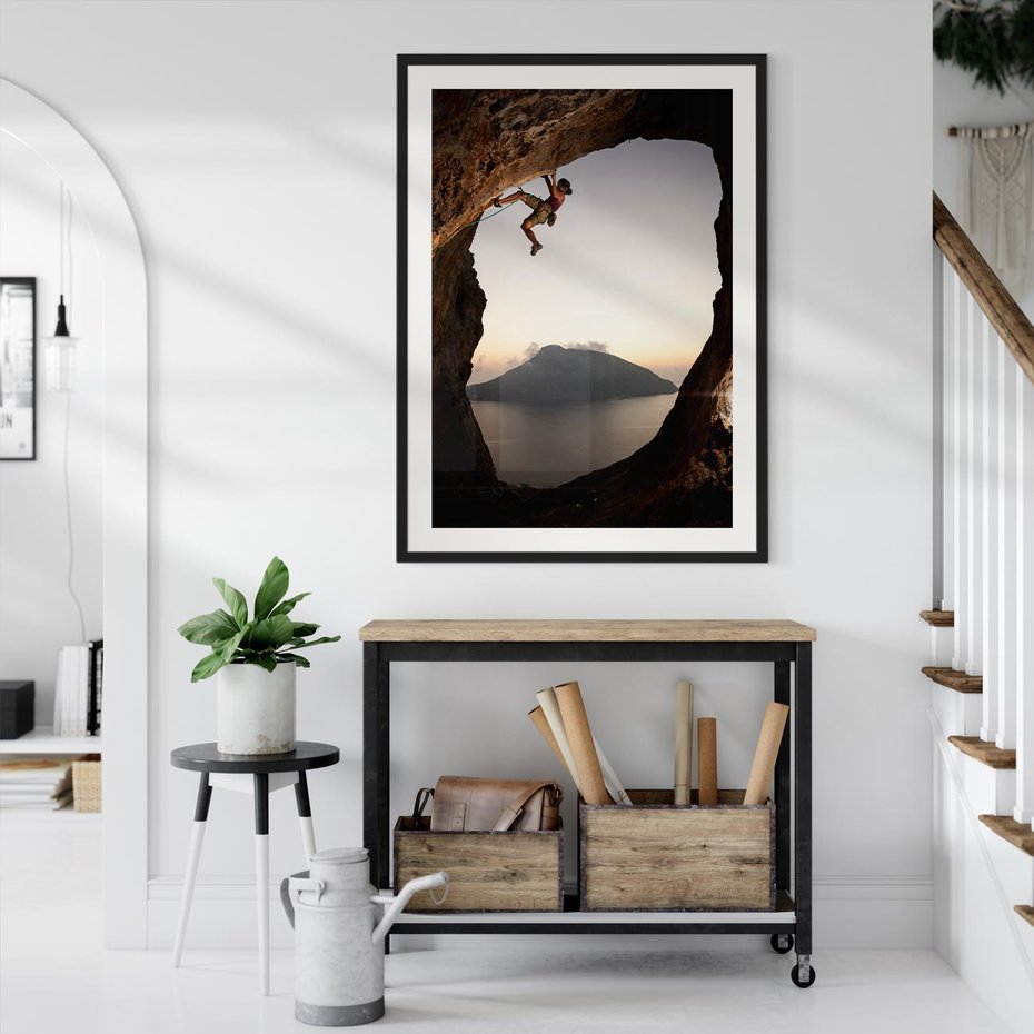 Plakat bez ramy 21x30 - Wspinaczka na Wysokie Góry - wspinaczka, góry